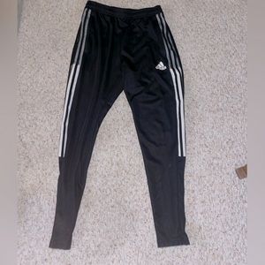 black adidas joggers size medium